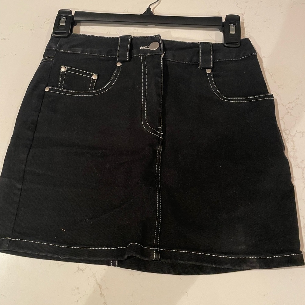 Black Emory Park Mini Skirt